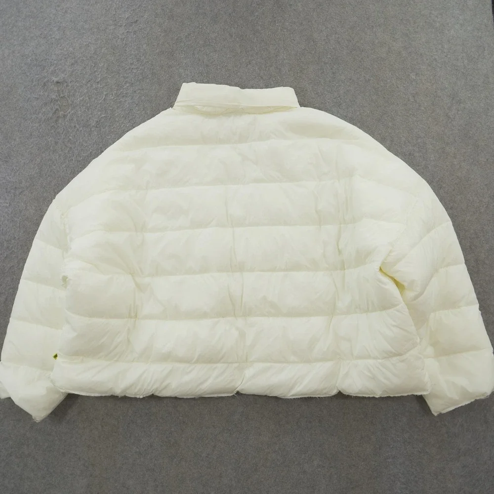 Vans Vault x Deaton Chris Anthony Puffer Jacket Womens Large Beige Crop